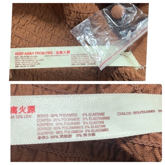 Free People Intimately Regina Brown Eyelet Bodysuit- NWOT - Picture 15 of 17